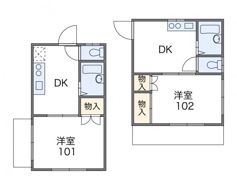 レオパレス草加第30の間取り画像