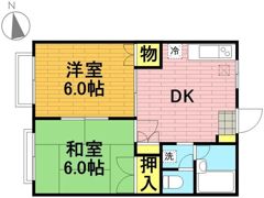 ベルシオン石田Aの間取り画像