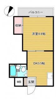 コーポカワモトの間取り画像