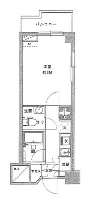 三越ゼームス坂マンションの間取り画像
