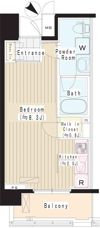PRIME URBAN 東中野 COURTの間取り画像