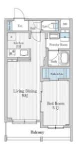 モクシオン大阪ベイの間取り画像
