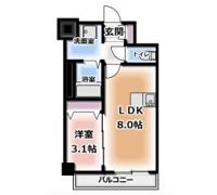 SHOKEN Residence大阪都島の間取り画像