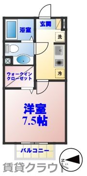 カーサ・カルモ亥鼻の間取り画像