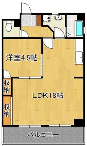 ファーストライフ大手町の間取り画像
