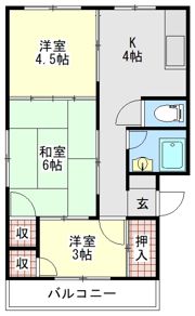 コーポ岡部の間取り画像
