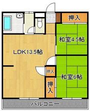 プランドール西小倉駅前の間取り画像