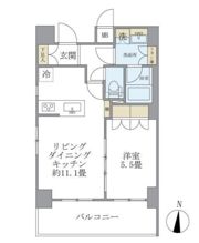 レクシード両国駅前の間取り画像