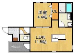 coconico九工大前の間取り画像