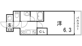 ファーストフィオーレ神戸湊町の間取り画像