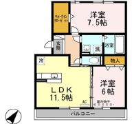 リビングタウン堀川町 A棟の間取り画像