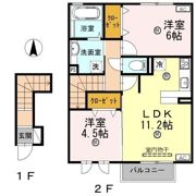 クロワール A棟の間取り画像