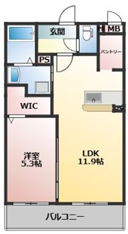 レジデンス平佐西通りの間取り画像