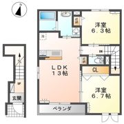 ディアコートの間取り画像