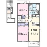 別府町アパートの間取り画像