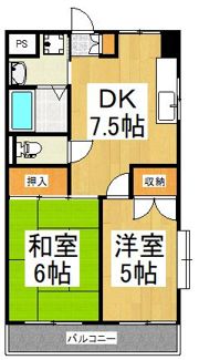 セジュール・ド・ミワ弐番館の間取り画像