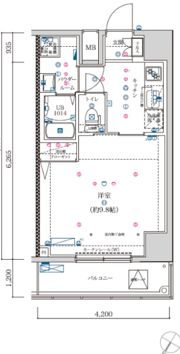 フェルクルールプレスト堀切菖蒲園の間取り画像