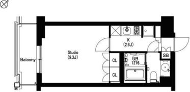 エスティメゾン武蔵小山IIの間取り画像