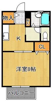 ベルエポック葛原C棟の間取り画像
