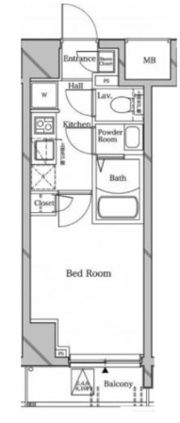 ラフィスタ横浜阪東橋Ⅱの間取り画像