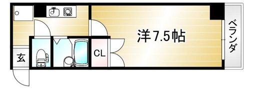 レジデンス西陣の間取り画像
