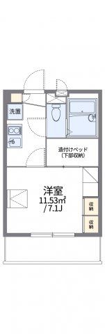 レオパレス多摩ぶらーまの間取り画像