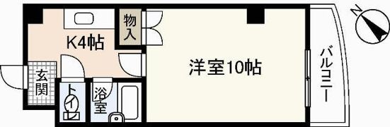 リスティア中筋の間取り画像