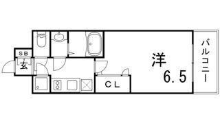 エスプレイス神戸ハーバーウエストの間取り画像