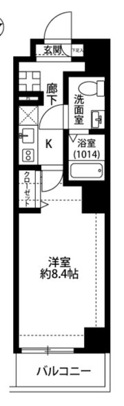 プレール・ドゥーク本所吾妻橋Ⅱの間取り画像