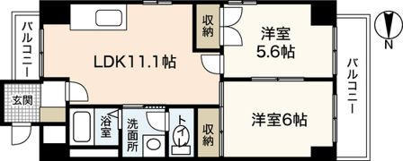 フリーダム舟入本町の間取り画像