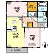 リビングタウン灯明寺 Aの間取り画像