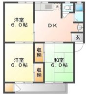 縄岡マンションの間取り画像