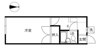 コーポ白山の間取り画像