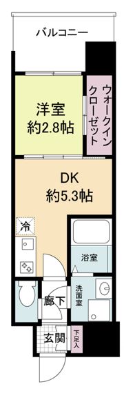 セレニテ難波ミラク参番館の間取り画像