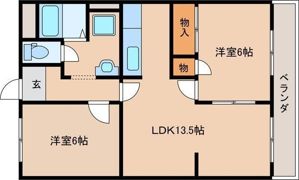 レジデンス栗東の間取り画像