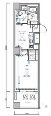 LEXE AZEST横濱関内の間取り画像