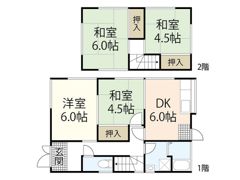 西本貸家(井口2）の間取り画像