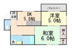 リビング六甲ウエストB棟の間取り画像