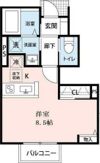 セゾン街角の間取り画像