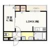 天神新築アパートの間取り画像