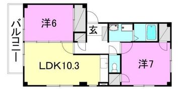 フォブール中央公園2の間取り画像