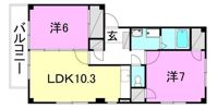 フォブール中央公園2の間取り画像