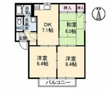 カトレアハイツ C棟の間取り画像