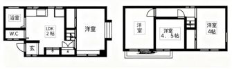 中葛西二丁目戸建の間取り画像