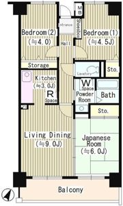 クリケットヒル富ヶ谷の間取り画像