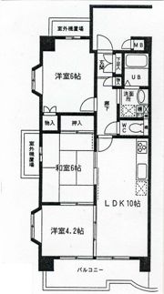 朝日レジデンスの間取り画像