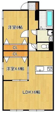 グラシアス B棟の間取り画像