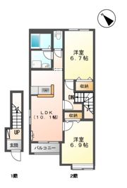 アース・カラーの間取り画像