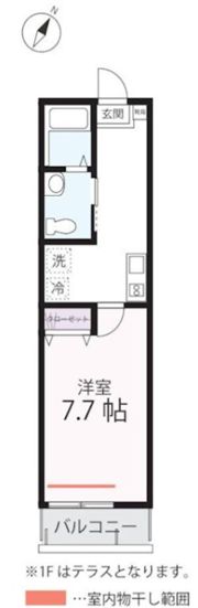 ハーミットクラブハウス横浜浅間台ⅡA号棟（仮）の間取り画像