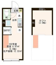 ハーモニーテラス町屋Ⅵの間取り画像